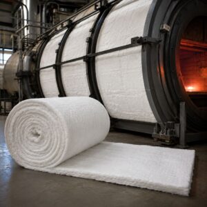 Colcha de fibra cerámica 1050 °C para aislamiento térmico industrial
