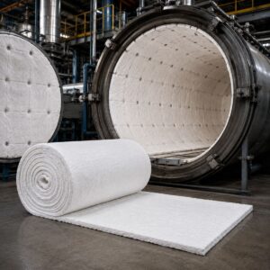 Colcha de fibra cerámica 1260 °C para aislamiento de hornos industriales