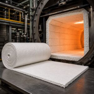 Colcha de fibra cerámica 1430 °C para aislamiento de hornos de alta temperatura